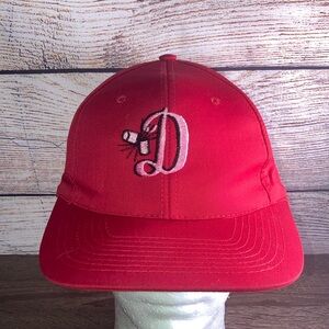 Vintage Nissun Red D Sports SnapBack Adjustable Hat